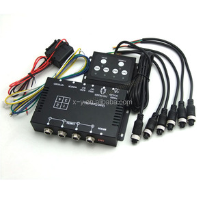 Màu Thời Gian Thực Xe Tự Động <span class=keywords><strong>Video</strong></span> Quad Bộ Vi Xử Lý <span class=keywords><strong>Video</strong></span> Chia Hộp Điều Khiển 4CH Cho Phía Trước/Bên/Phía Sau DVD Điều Khiển Tích cực Gương Chuyển Đổi - Product Image 6