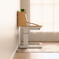 Bureau d'étude ergonomique pour enfants, construction en bois massif, hauteur réglable, design moderne, respectueux de l'environnement, pour chambre et bureau à domicile