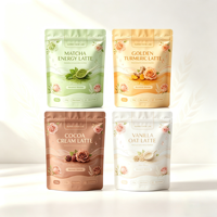 Sachets personnalisés mats en papier kraft recyclé avec fermeture éclair pour aliments, snacks et fruits lyophilisés