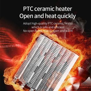 Calentador eléctrico doméstico portátil para baño, ventilador de calentamiento rápido Vertical, protección contra sobrecalentamiento, desodorización, Independiente - Product Image 6