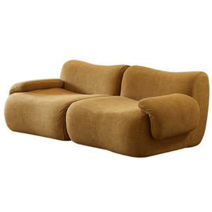 Sofá Loveseat Curvo de Estilo Nórdico Italiano, Compacto y Elegante, para el Hogar o el Gimnasio, Muebles para Sala de Estar - Product Image 5