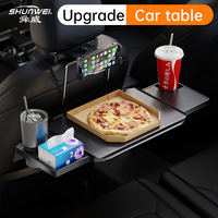 Support de bureau pour ordinateur portable pliable pour volant de voiture et dossier de siège, hauteur et angle réglables, table à manger portable pour voiture, capacité de charge de 10 kg