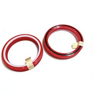 Joints toriques de type BU rouges de haute qualité pour tiges de pistons hydrauliques avec compatibilité multi-médias - Product Image 1