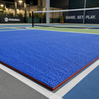 Revêtement de sol enroulable en acrylique pour terrain de pickleball extérieur, surface sportive résistante aux intempéries, sol de terrain extérieur durable