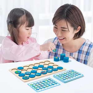 Juego Educativo Montessori de Ajedrez con Memoria, Juguete Interactivo de Madera para Niños - Product Image 4