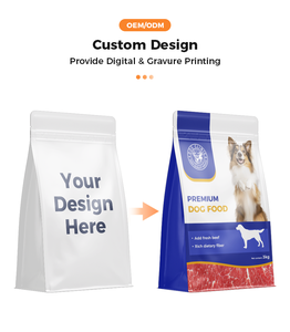 Tùy chỉnh chuyên nghiệp 5kg 10kg 15kg 20kg 25kg nhựa đứng lên đáy phẳng vật nuôi chó bao bì thực phẩm Túi <span class=keywords><strong>pouch</strong></span> - Product Image 2