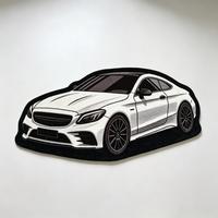 Tapis touffeté en forme de voiture de sport, tapis de sol moelleux de forme irrégulière personnalisée, tapis de décoration pour la maison, pour salon, chambre à coucher, ou cave à bière
