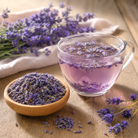 Fleurs de lavande séchées naturelles de qualité supérieure, bourgeons de lavande, thé aux feuilles de lotus, fleurs aromatiques, fournisseur en gros, qualité alimentaire, 24 mois