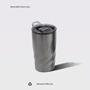 Earth <strong>Uncle</strong> Netherlands Eco-friendly Gift Food-grade Stainless Steel Vacuum Vortex Coffee <strong>Mug</strong> Minimalist Design Gift Cup - Product Image 4