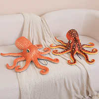 Boneka Gurita Hewan Laut Realistis Grosir Pabrik, Boneka Gurita Isi Dakron Mirip Asli, Mainan Hewan Laut untuk Hadiah Ulang Tahun Anak
