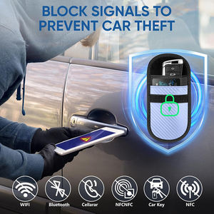 Pochette Faraday pour clé de voiture, protection anti-RFID, pochette antivol, anti-piratage, bloqueur de signal pour téléphone - Product Image 5