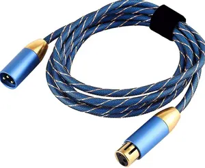 Cheap Price golden xlr 3PIN male female microphone cable xlr 6m wire connector wholesale MRC024 1m-20M OEM/ODM