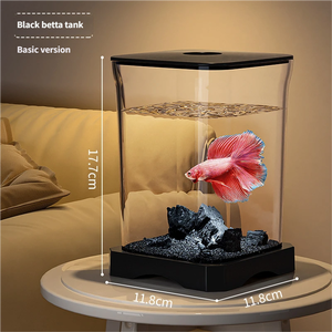 حوض أسماك مع نظام ترشيح للديكور المنزلي وتزيين غرفة المعيشة، ملحقات أحواض السمك - Product Image 1