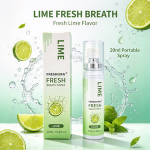 Prêt à expédier – <span class=keywords><strong>Spray</strong></span> buccal portable 20 ml saveur menthe pêche citron vert – <span class=keywords><strong>Haleine</strong></span> fraîche longue durée – <span class=keywords><strong>Anti</strong></span>-<span class=keywords><strong>mauvaise</strong></span> <span class=keywords><strong>haleine</strong></span> pour l'hygiène buccale quotidienne - Product Image 1