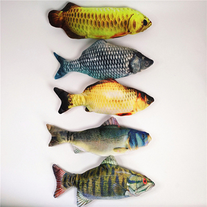 Venta al por mayor simulación de peces gato juguete relleno de algodón lavable eléctrico cargador USB movimiento interactivo <span class=keywords><strong>3D</strong></span> peces mascota gato juguete - Product Image 6