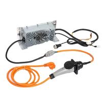 Chargeur de batterie au lithium WFY 48V 10A 1,4KW, coque en aluminium IP67 avec éclairage LED et prise personnalisée pour voiturette de golf