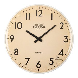 นาฬิกาแขวนผนัง (40 ซม.) อีสต์ 1863 โอลด์ทาวน์ JUSTAMINUTE สีขาว 21560 - Product Image 1