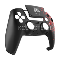 Coque avant et arrière pour manette PS5, remplacement DIY, coque personnalisée, motif araignée, plaque frontale pour manette PS5
