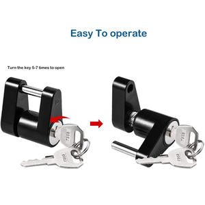 الطموح مقاوم للصدأ ومقاوم للسرقة واقي أمان للقفل قفل مقرنة مع خطاف لسان للمقطورات - Product Image 4