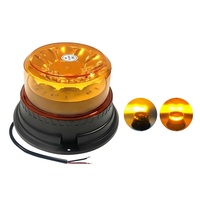Luz estroboscópica LED de alto brillo Advertencia de seguridad para camiones Luz de baliza intermitente LED 12/24V Accesorio DE MAQUINARIA DE VEHÍCULO giratorio Ámbar