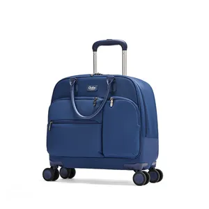 A 16-inch soft Waterproof trolley bag designed for stylish business travel unisex luggage spinner perfect for both men and women