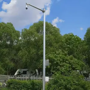 Ngoài trời chất lượng cao ánh sáng đường phố với mạ kẽm Kính thiên văn CCTV Camera mast Pole