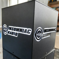 Boîte lumineuse personnalisée avec logo, affichage en cube rétroéclairé à 4 faces, cube lumineux rotatif, cube lumineux LED avec logo