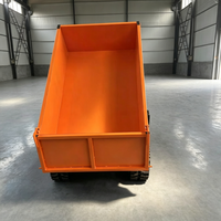 Camion benne sur chenilles hybride essence-électrique 2000 kg, télécommandé, transporteur à chenilles, auto-basculant, avec basculement hydraulique