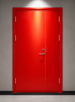 Portes en acier ignifugées 90 minutes certifiées CE, porte en acier galvanisé, porte en acier inoxydable, porte de sortie incendie avec vitrage