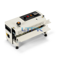 Machine de scellage de sachets de thé en continu horizontal semi-automatique de petite feuille