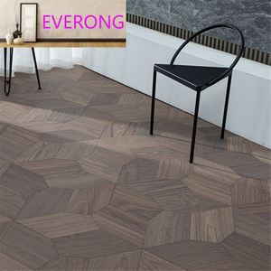 Plancher <span class=keywords><strong>stratifié</strong></span> moderne multicouche en chêne <span class=keywords><strong>massif</strong></span> <span class=keywords><strong>Parquet</strong></span> pentagonal en noyer noir installé par clic Planchers lisses conçus par clic - Product Image 2