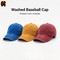 Gorra de Béisbol de 6 Paneles, 100% Algodón Lavado, Estilo Dad Hat, con Logotipo Bordado en 3D Personalizado, Vintage, Desgastada, Varios Colores, Venta al Por Mayor