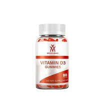 개인 상표 뜨거운 판매 비타민 D3 Gummies 칼슘 씹을 수있는 면역 지원 및 뼈 건강한 높은 효능 어린이 성인