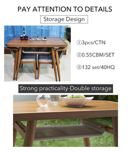 Lusso moderno ristorante giardino tavolo <span class=keywords><strong>da</strong></span> pranzo in alluminio porta del Patio mobili con corda mobili <span class=keywords><strong>da</strong></span> pranzo all'aperto - Product Image 4
