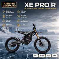 Moto tout-terrain électrique Arctic Leopard XE PRO R 26,5 kW 700 Nm 112 km/h 160 km d'autonomie Roues 21/18 pour adultes Vente en gros