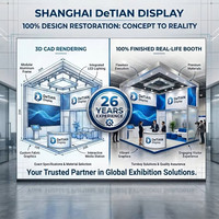 Stand d'exposition modulaire en aluminium de grande taille DETIAN, impression par transfert thermique, stand d'exposition personnalisé, vente en gros en usine