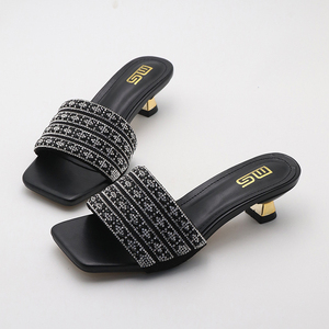 Y 36-42 Nuevas Sandalias De Tacón De Aguja Y Pantuflas Sexys De Moda Para Mujer - Product Image 1
