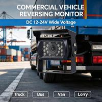 Caméra de recul pour camion AHD 720P/1080P - 12V-24V, vision nocturne infrarouge, étanche IP68, grand angle pour véhicule utilitaire
