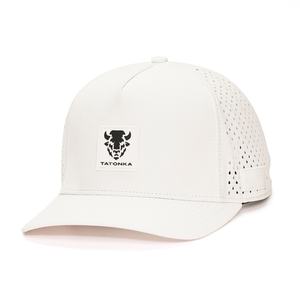 Casquette de performance personnalisée à 5 panneaux, style Gorras, Snapback, Trucker, en nylon perforé découpé au laser, avec patch en caoutchouc - Product Image 2