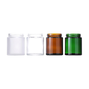 Tarro de vidrio ámbar de boca ancha de 2oz, 3oz, 8oz, 17oz, 500ml con tapa de aluminio para cuidado de la piel, polvo suelto, crema, mascarilla facial y crema para ojos. - Product Image 4