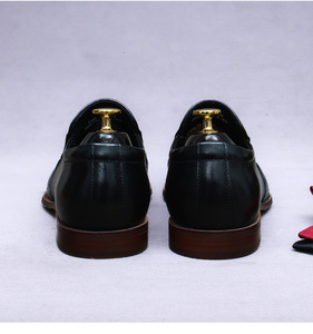 Scarpe Eleganti <span class=keywords><strong>da</strong></span> Uomo <span class=keywords><strong>in</strong></span> Vera <span class=keywords><strong>Pelle</strong></span> per Ufficio e Cerimonie, Taglie Grandi 37-46, Primavera-Autunno - Product Image 4