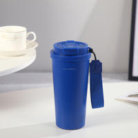 Gobelet isotherme à double paroi en acier inoxydable personnalisable avec couvercle, écologique, portable, réutilisable, pour eau, café, cadeaux