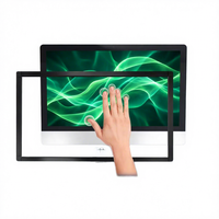 Nouvel écran tactile infrarouge 32 pouces 1920x1080, multi-touch, USB sans pilote, machine publicitaire tout-en-un pour l'enseignement, écran modulable