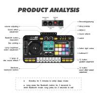 Nouvelle table de mixage DJ pour enfants 2026 avec microphone, fonction Bluetooth, instrument de musique en plastique de haute qualité
