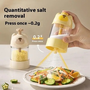Bote dosificador de sal cuantitativo de 0.2g, dispensador de sal tipo pulsador, bote de azúcar con dosificación, salero cuantitativo a prueba de humedad - Product Image 3