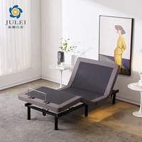 Cadre de lit réglable avec télécommande, design moderne, taille King et Super King, sommier en métal pliable, montage facile, capacité 250-400 kg