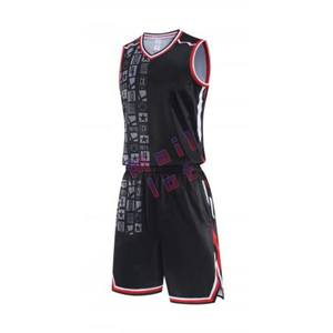 Jersey basket personalisasi, seragam tim bahan poliester ringan cetak tersublimasi untuk sekolah dan klub - Product Image 3