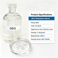 Éthylène glycol (CAS 111-46-6) liquide visqueux incolore organique de haute pureté de qualité supérieure, utilisé pour la production de l'antigel industriel