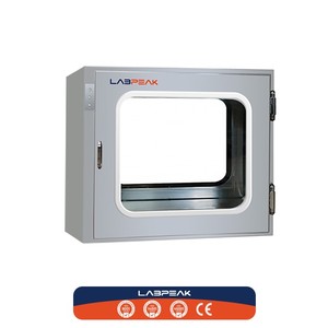 กล่องล้างมือแบบเป่าลม LABPEAK/กล่องผ่านประตูสแตนเลส 304 พร้อมระบบล็อคอิเล็กทรอนิกส์ หลอด UV 8Wx1 ประสิทธิภาพสูง พร้อมแผ่นกรอง HEPA สำหรับห้องปฏิบัติการ - Product Image 2