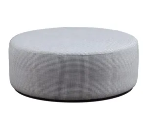 Contemporary design solid ash ottoman stool for Bedroom/living Furniture fabric or PU covered round Ottomans